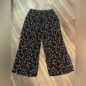 Long Tall Sally Black Floral Trousers